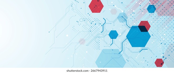 Fondo abstracto del hexágono y del polígono de la Tecnología para la presentación y otros proyectos