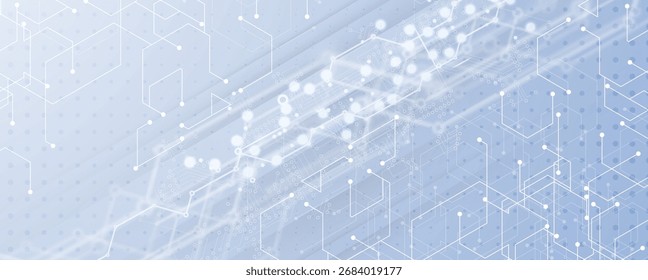 Technology abstract hexagon and polygon background for presentationand other projects