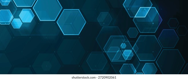 Fondo abstracto del hexágono y del polígono de la Tecnología para la presentación y otros proyectos