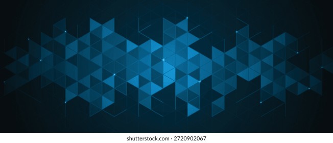 Fondo abstracto del hexágono y del polígono de la Tecnología para la presentación y otros proyectos