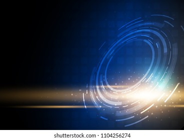 Technology abstract, hi-tech and sci-fi concept, Vector illustration background.