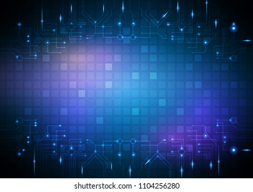 Technology abstract, hi-tech and sci-fi concept, Vector illustration background.