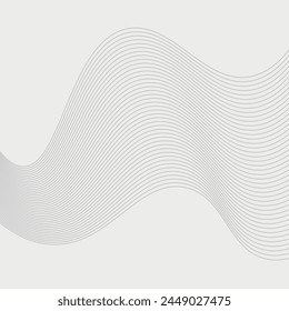 Technology abstract lines art, Abstract white blend graphics technology flowing wave lines background, wavy pattern and stylish line art,  Modern white moving lines design element