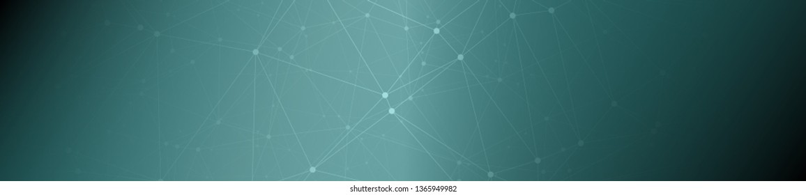 Technology abstract lines connect, lines and dots connected vector design