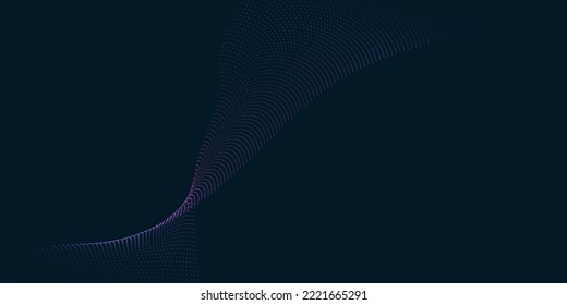 Technology abstract lines and dots connection background. Connection digital data and big data concept. Digital data visualization. Vector illustration