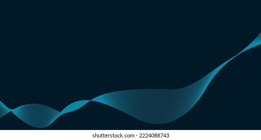 Technology abstract lines and dots connection background. Connection digital data and big data concept. Digital data visualization. Vector illustration