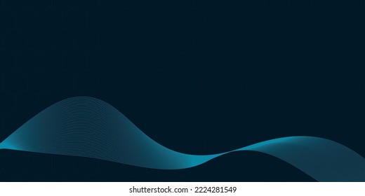 Technology abstract lines and dots connection background. Connection digital data and big data concept. Digital data visualization. Vector illustration
