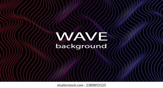 Technology abstract lines on black background. Undulate colorful Wave Swirl, frequency sound wave, twisted curve lines with blend effect abstract vektor colorful lines wave arts 

