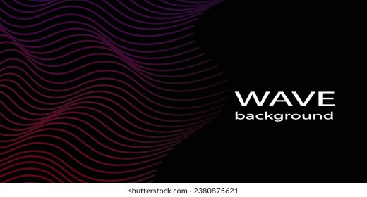 Technologie abstrakte Linien auf schwarzem Hintergrund. Unduldig bunter Wave Swirl, Frequenz-Schallwelle, verdrehte Kurvenlinien mit Blindeffekt abstrakte Vektorgrafik bunter Linien Wave Arts 

