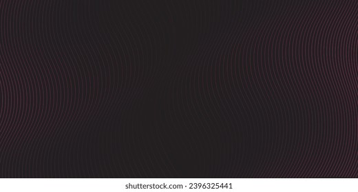 Technologie abstrakte Linien auf schwarzem Hintergrund. Unduldig bunter Wave Swirl, Frequenz-Schallwelle, verdrehte Kurvenlinien mit Blendeffekt abstrakte Vektorgrafik bunte Linien Wellenkunst modern