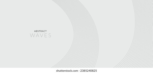 Tecnología líneas abstractas sobre fondo blanco. Ola de sonido de frecuencia, líneas de curva torcidas con efecto de mezcla.