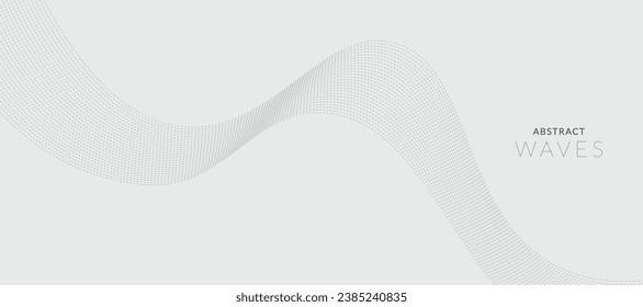 Technology abstract lines on white background. Frequency sound wave, twisted curve lines with blend effect.