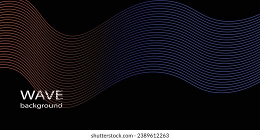 Technology abstract lines on white background. Undulate Grey Wave Swirl, frequency sound wave, twisted curve lines with blend effect abstract vektor