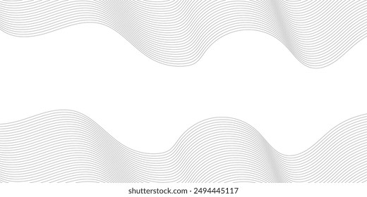 Technology abstract lines on white background. Abstract white blend digital technology flowing wave lines background. Modern glowing moving lines design. Modern white moving lines design element.	