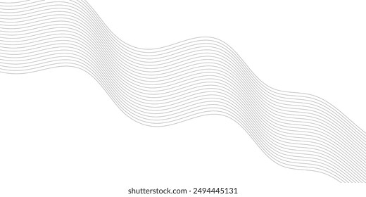 Technologie abstrakte Zeilen auf weißem Hintergrund. Abstrakte White Blend Digitaltechnologie fließende Wellenlinien Hintergrund. Moderne glühende bewegliche Linien Design. Modernes Designelement für bewegliche Linien in Weiß.	