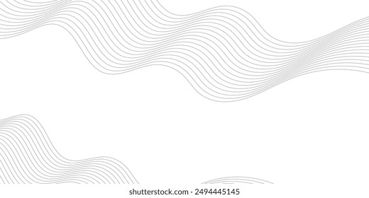 Technology abstract lines on white background. Abstract white blend digital technology flowing wave lines background. Modern glowing moving lines design. Modern white moving lines design element.	