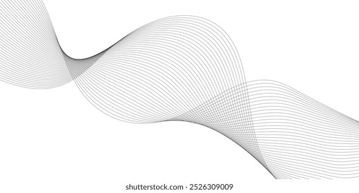 Technology abstract lines on white background. Abstract white blend digital technology flowing wave lines background. Modern glowing moving lines design. Modern white moving lines design element.