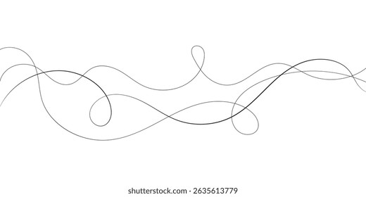 Technology abstract lines on white background. Undulate Grey Wave Swirl, frequency sound wave, twisted curve lines with blend effect
