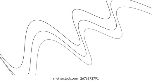 Technology abstract lines on white background. EPS 10