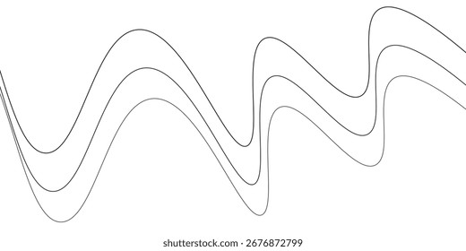 Technology abstract lines on white background. EPS 10