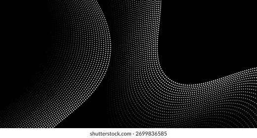 Linhas abstratas de tecnologia sobre fundo branco. Onda Cinza Ondulada Redemoinho moderno