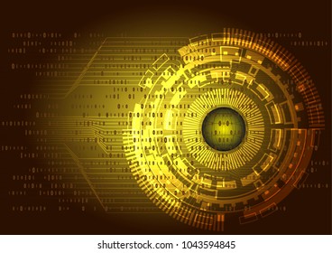 Technology abstract on digital code light background.