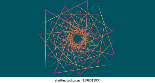 Technology abstract vector illustration Dark green background