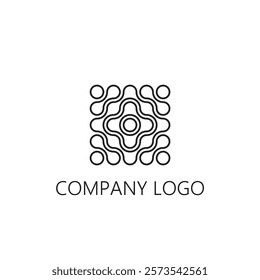 technology abstract vrctor logo icon
