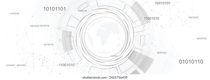Technology abstract white background design. use for poster, banner, template on web, backgrop.