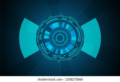 technology and Ai innovation. vector abstract background.