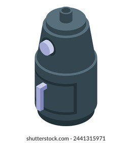 Technology air fryer icon isometric vector. Home fry. Cook oil