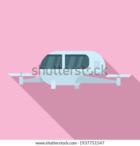 Technology air taxi icon. Flat illustration of Technology air taxi vector icon for web design