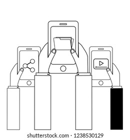 technology app cartoon