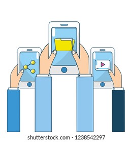 technology app cartoon