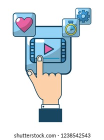 technology app cartoon