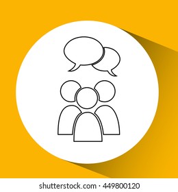 technology app connection weareable isolated, vector illustration