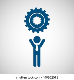 technology app connection weareable isolated, vector illustration