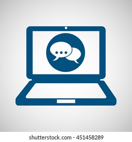 technology app connection weareable isolated, vector illustration