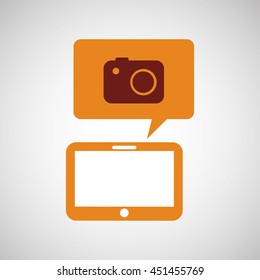 technology app ecommerce isolated, vector illustration eps10