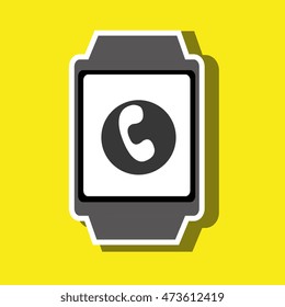 technology applications smartwatch vector illustration eps 10