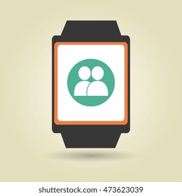 technology applications smartwatch vector illustration eps 10