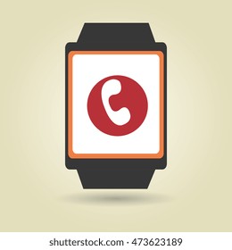 technology applications smartwatch vector illustration eps 10