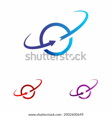 Technology Arrow logo designs concept vector, Fast Arrow technology  template. stock illustration