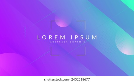 Technology Art. Retro Vector Banner. Pink Memphis Background. 3d Concept. Party Corporate Composition. Gradient Ui. Round Landing Page. Blue Technology Art