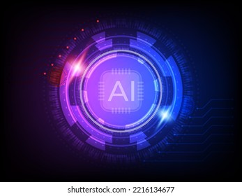 Technology Artificial Intelligence Colourful Background
