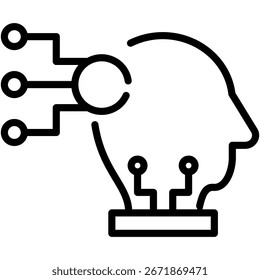 Symbol der künstlichen Intelligenz
