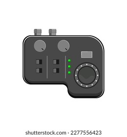 caricatura de interfaz de audio de tecnología. señal de interfaz de audio de tecnología. ilustración vectorial de símbolo aislado