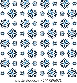 Technology awful trendy multicolor repeating pattern vector illustration background design