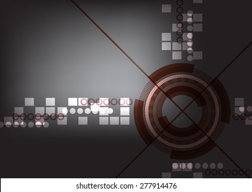 Technology back ground brown color