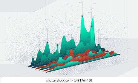 Technology backdrop abstract connection dots, Futuristic infographics data graphic, Hi-tech concept innovation